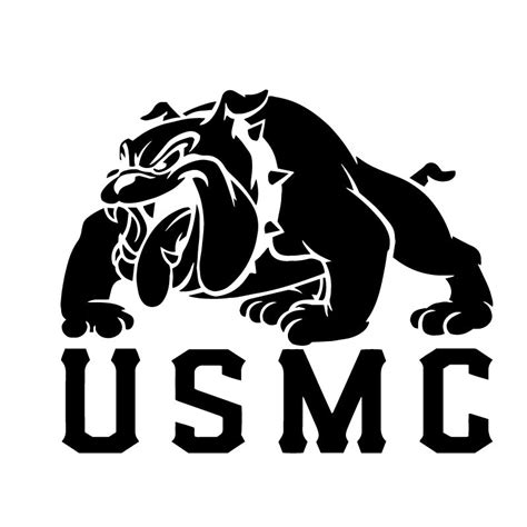 Usmc Marines Bulldog Official Decal Sticker Decalfly