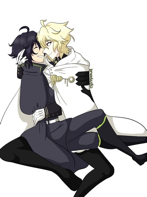 Pegatina Owari No Seraf Seraph Del Final Mikayuu Mikaela X Yuuichirou