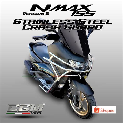 Nmax V Full Crash Guard Pure Stainless Steel Full Crash Armor Nmax