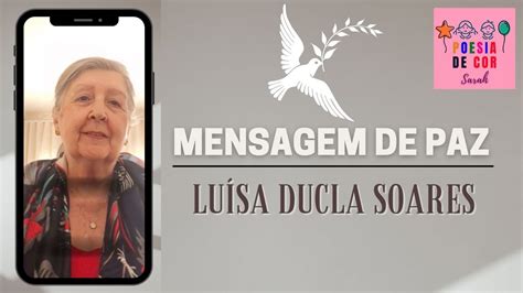 Mensagem De Paz Lu Sa Ducla Soares Youtube