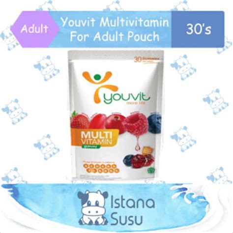 Jual Youvit Multivitamin For Adult Days Pouch Gummy Shopee