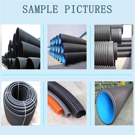 Large Caliber Diameter Hollowness Wall Hdpe Winding Pipe Plastic