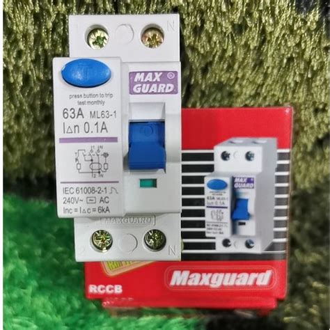 Maxguard Elcb Rccb A Pole Ma Sirim Approved Shopee