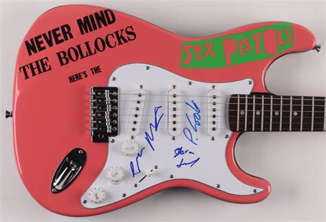 Steve Jones Glen Matlock Paul Cook Signed Sex Pistols Never Mind