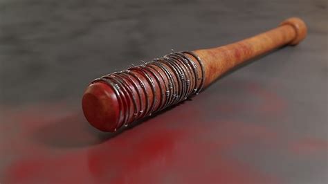 Negan Bat Lucille 3d Model Cgtrader