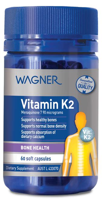 Wagner Vitamin K2 60 Softgel Capsules Wagner Health