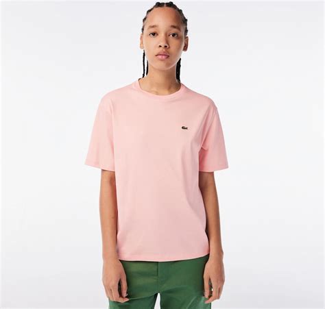 Damska Koszulka z krótkim rękawem Lacoste T Shirts Tf5441 Kf9 Różowy