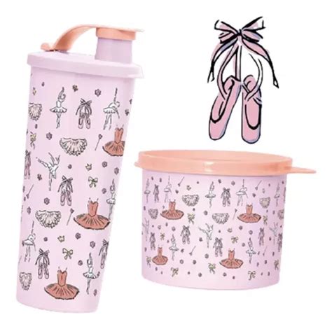 Kit Tupperware Redondinha Ml E Copo Bico Ml Bailarina Frete Gr Tis