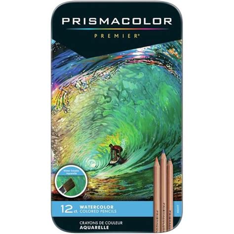 Prismacolor Watercolor Kuruboya 12Li Metal Kutu N 205280019 Sulu Boya