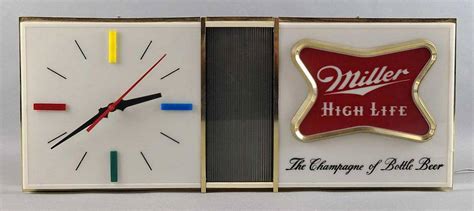 Vintage Miller High Life Advertising Light Up Clock