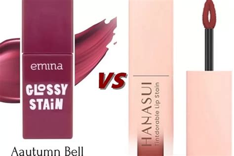 Cuma Rp20 Ribuan Battle Review Lip Tint Emina Vs Hanasui Coba Pakai