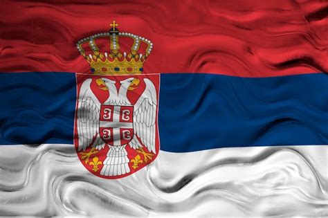 Premium Photo | National flag of serbia background with flag of serbia