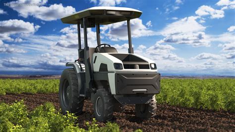 Self Driving Electric Tractor Dusty 3D Model 79 3ds Blend C4d