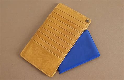 Handmade Leather Thin Credit Card Holder Multi Card Wallet Feelt