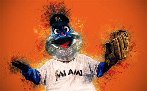 Download Miami Marlins Mascot Wallpaper