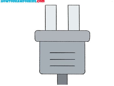 how to draw a plug