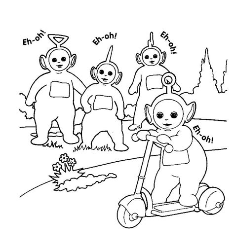 Desenhos De Felizes Teletubbies Para Colorir E Imprimir