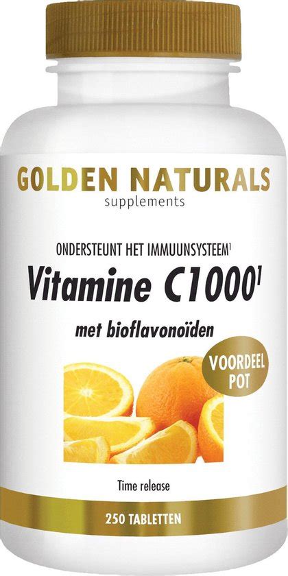 Golden Naturals Vitamine C Met Bioflavono Den Tabletten Bol