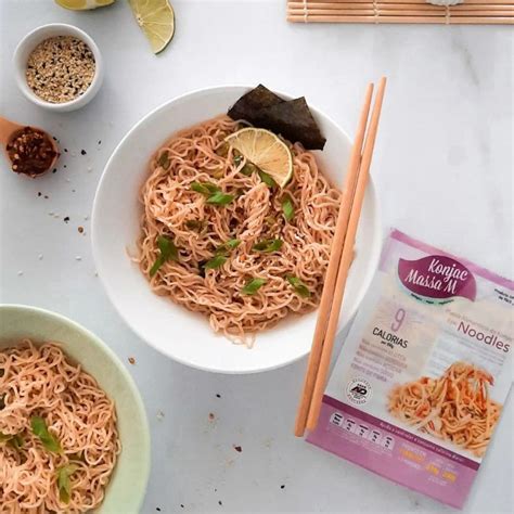 MacarrÃo De Konjac Tipo Noodles Massa Mf Contendo 5 Pacotes De 270g Cada