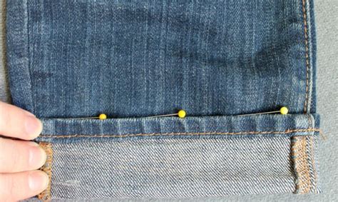 How to hem shorten jeans with the original hem – Artofit