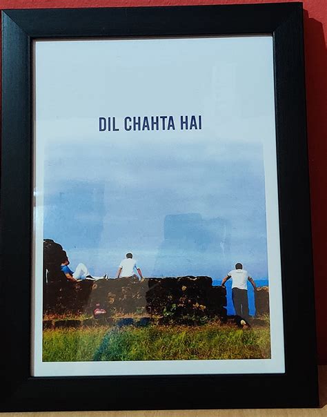 Good Hope PlexiGlass Bollywood Poster Dil Chahta Hai Movie Art Framed