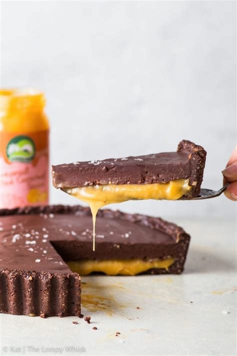 Vegan Salted Caramel Chocolate Tart The Loopy Whisk