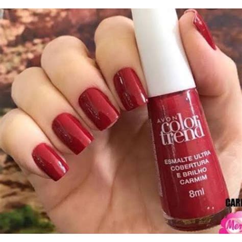 Esmalte Carmim Avon Color Trend 7ml Shopee Brasil