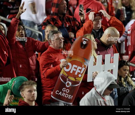 University Of Louisville Fans Cheer For Their Team Against Notre Dame