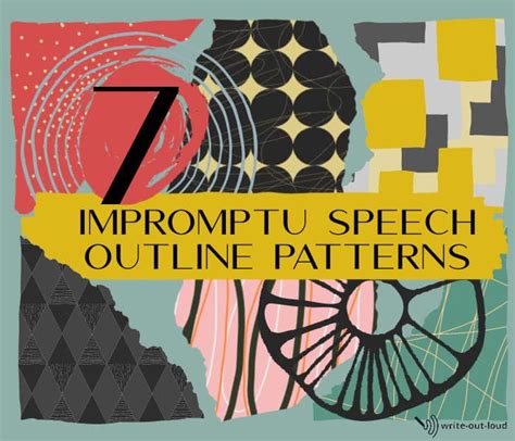 Impromptu speech outline: 7 structural patterns with examples