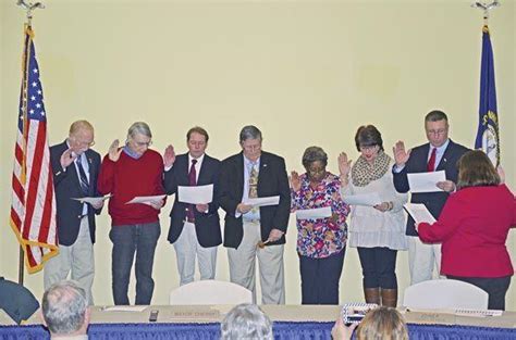 Installed Oaths Of Office Given To City Mayor Council News