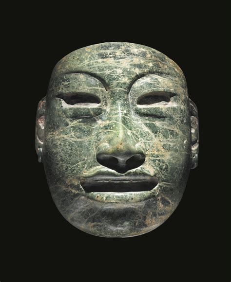 Olmec Greenstone Mask Middle Preclassic Ca 900 600 Bc Lot Mayan