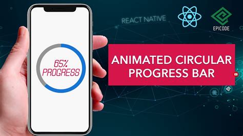 React Native Animated Circular Progress Bar Component Youtube