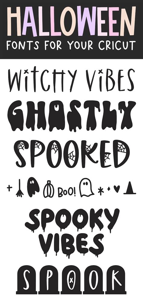 Cricut Halloween Fonts | Halloween fonts, Happy halloween font, Cricut ...