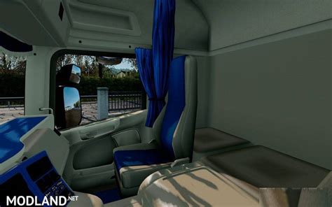 Scania Rjl Cmi Series Blue Interior Mod For Ets