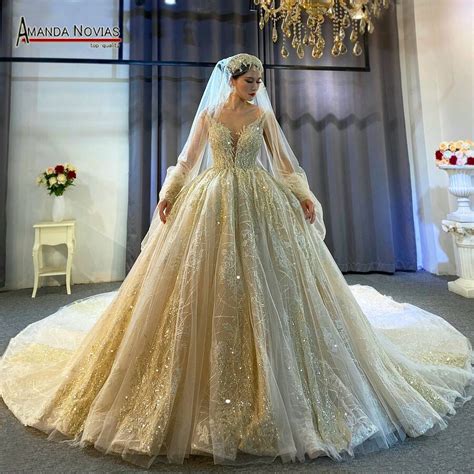 Amanda Novias 2021 New Design Wedding Dress With Lace Cape Wedding