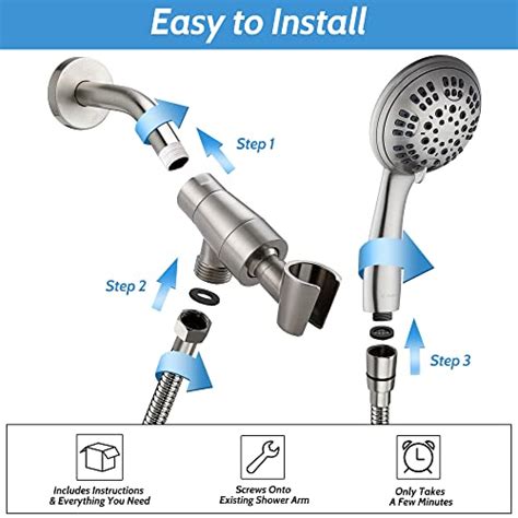 G Promise High Pressure Shower Head Spray Setting Hand Held Shower