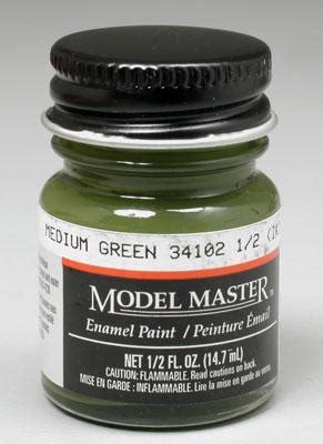 Testors Model Master Medium Green Oz