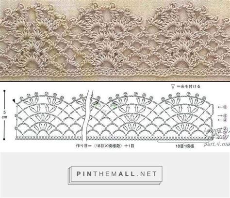 Pontos Em Croch Esquemas Graficos Croch Bordas De Renda