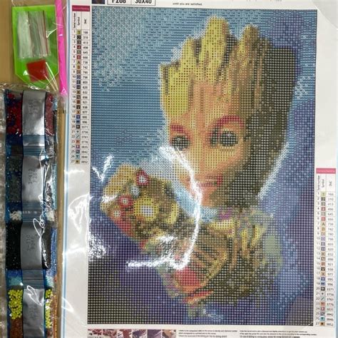 Tiffclosetfinds Art 5d Diamond Art Painting Craft Kit Groot