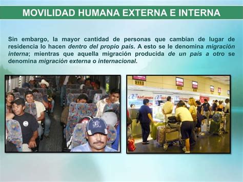 Tipos De Movilidad Humana Ppt