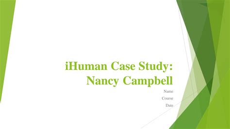 Solution Ihuman Case Study Studypool