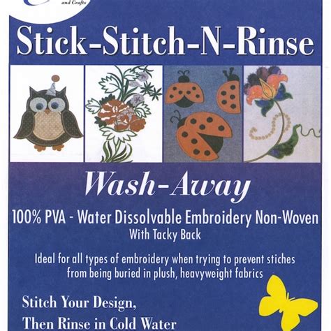 Wash Away Embroidery Patterns Etsy