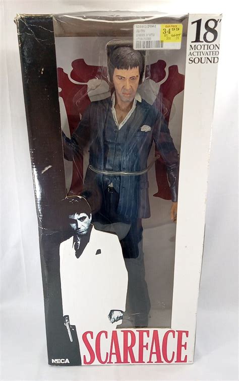 NECA Scarface TONY MONTANA 1 4 Scale 18 Talking Action Figure Blue