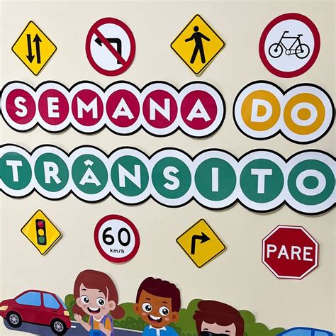 Painel Semana do Trânsito Imprima Atividades