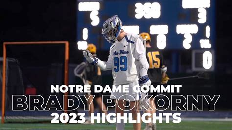 Brady Pokorny 2023 Highlights 5 ⭐️ Notre Dame Commit 7 Player In