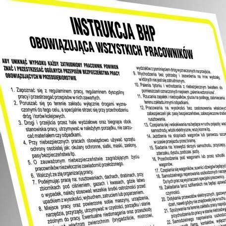 Instrukcja BHP Pierwsza pomoc w nagłych wypadkach 6534563 Cena