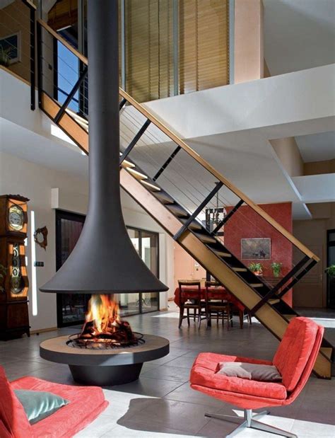 Best Modern Hanging Fireplace With DIY | Home decorating Ideas