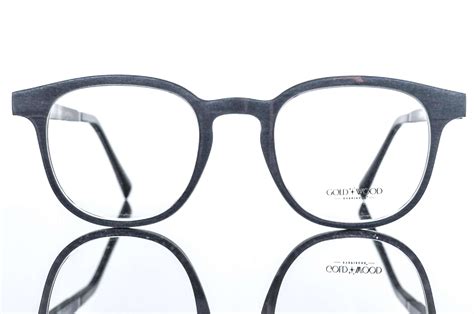 Buy Gold And Wood Ogma Eyeglasses Frames Blink Optical