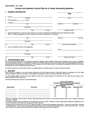 Fillable Online Snydercounty Erosion And Sediment Control Plan For A