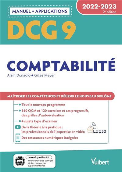 DCG 9 Comptabilité Manuel et Applications 2022 2023 Maîtriser les